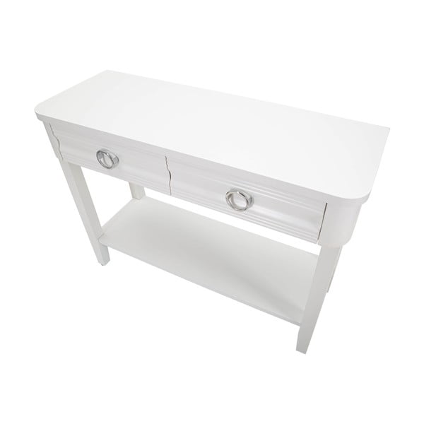 Biała konsola z litego drewna jodłowego 40x110 cm Shine – Mauro Ferretti-image-4