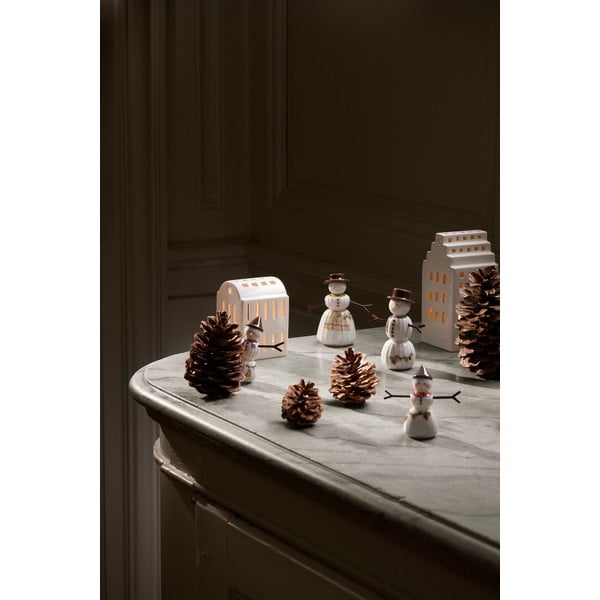 Porcelanowa figurka świąteczna (wysokość 11,5 cm) Hammershøi Snowman – Kähler Design-image-2