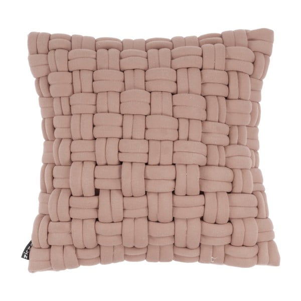 Różowa poduszka ZicZac Clusp, 45x45 cm