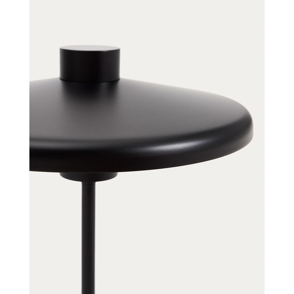 Czarna lampa stołowa z metalowym kloszem (wysokość 32,5 cm) Nuvira – Kave Home-image-4