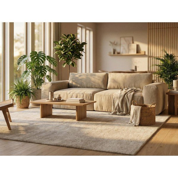 Zielony rozkładany narożnik z tkaniny szenilowej (prawostronny/z szezlongiem) Kuki – Makamii-image-1