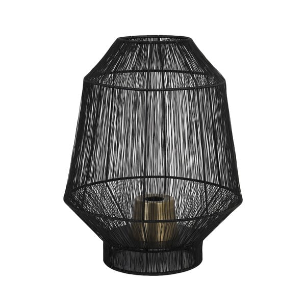 Czarna lampa stołowa (wysokość 38 cm) Vitora – Light & Living