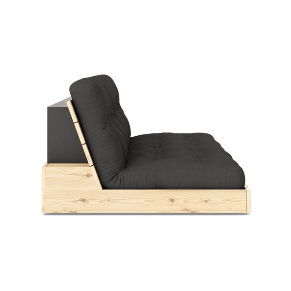 Ciemnoszara rozkładana sofa 196 cm Base – Karup Design-image-3