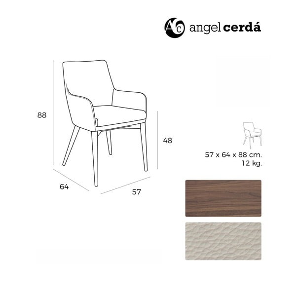 Białe krzesło Ángel Cerdá Yadira-image-3