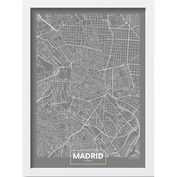 Plakat w ramie 40x55 cm Madrid – Wallity