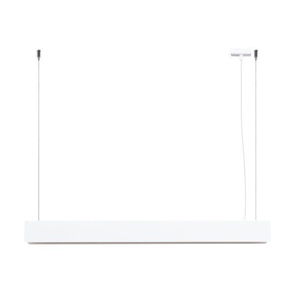 Biała metalowa lampa wisząca LED Nebula – Sollux