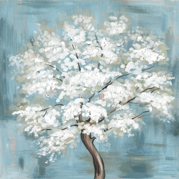 Obraz na płótnie Marmont Hill Sakura Blau, 61x61 cm