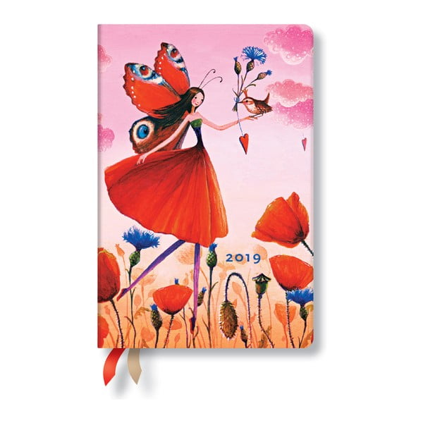 Kalendarz na 2019 rok Paperblanks Poppy Field Horizontal, 9,5x14 cm