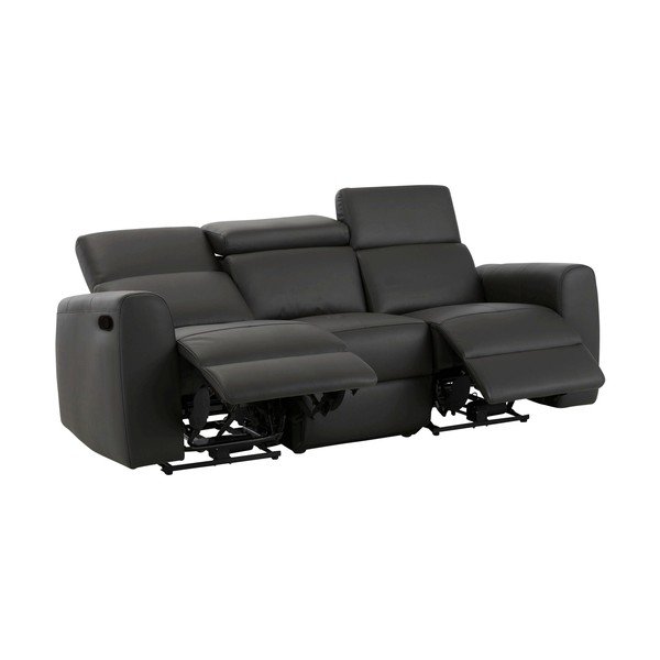 Brązowa sofa z imitacji skóry 216 cm Capena – Støraa-image-1