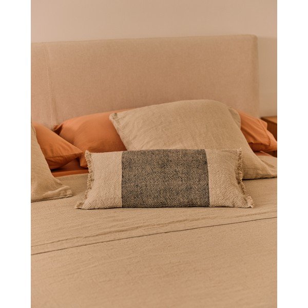 Poszewka na poduszkę z mieszanki lnu 50x30 cm Lorin – Kave Home-image-1