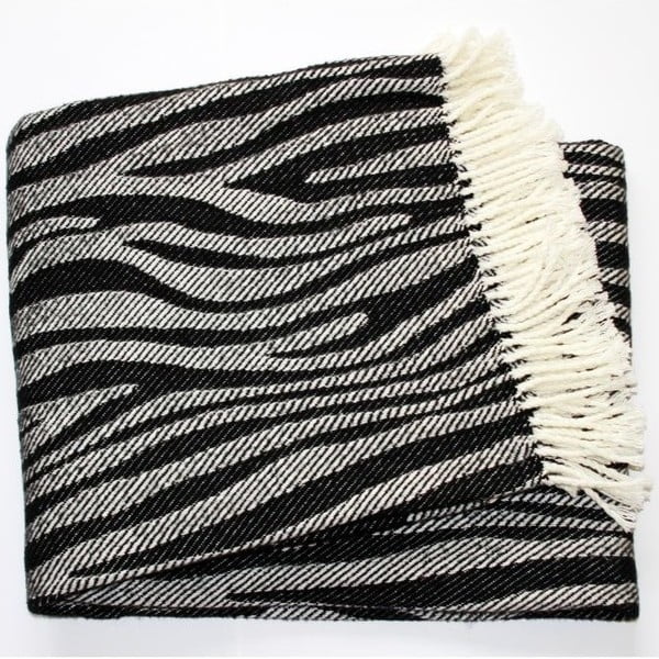 Koc Zebra Black, 140x180 cm