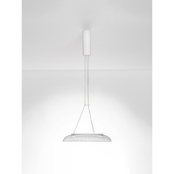 Aluminiowa lampa wisząca LED w matowym białym kolorze z kloszem ze szkła akrylowego ø 40 cm Mantle – Nova Luce-image-4