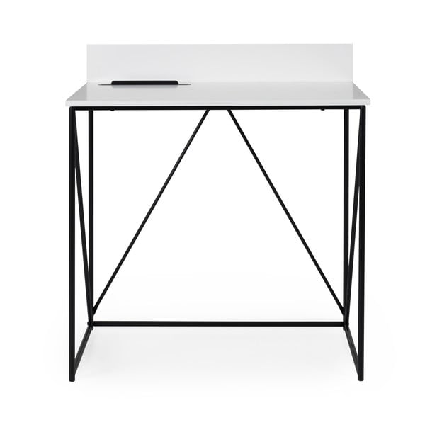 Białe biurko Tenzo Tell, 80x48 cm