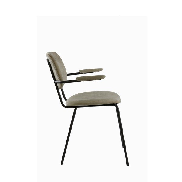 Beżowe aksamitne krzesło Emma – Light & Living-image-2