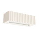Beżowy kinkiet ceramiczny Rivena – Sollux