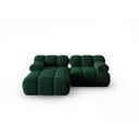 Zielona aksamitna sofa 191 cm Bellis – Micadoni Home