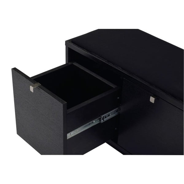 Czarna szafka na buty z siedziskiem Confetti – Rowico-image-4