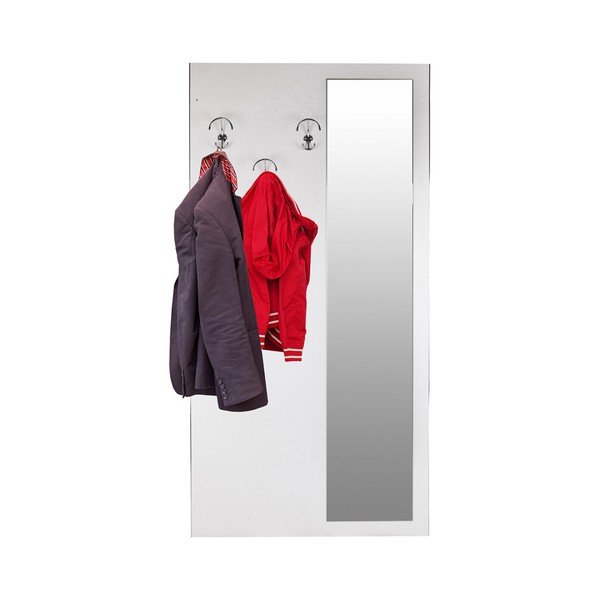 Wieszak ścienny z lustrem Polly, 90x180 cm-image-3