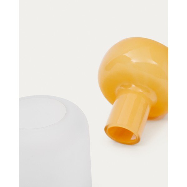 Żółty szklany wazon (wysokość 30,5 cm) Kelse – Kave Home-image-3