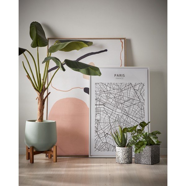 Komplet 2 szarych doniczek Kave Home-image-2