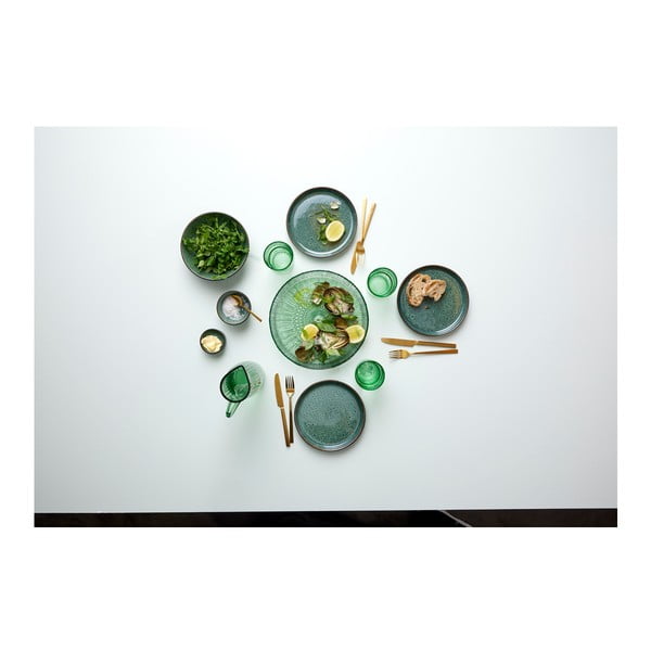 Zielony szklany półmisek ø 30 cm Kusintha – Bitz-image-2