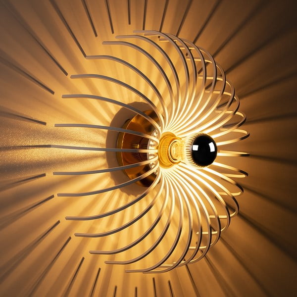 Biały kinkiet Opviq lights Aspendos, ø 36 cm-image-3