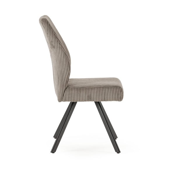 Jasnoszare sztruksowe krzesła zestaw 2 szt. Anibal – Marckeric-image-3