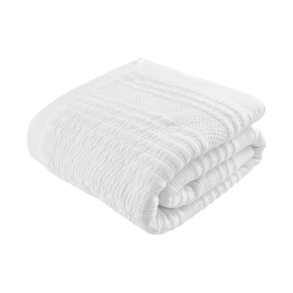 Biała narzuta pikowana na łóżko dwuosobowe 220x220 cm Lennon Stripe – Catherine Lansfield-image-2