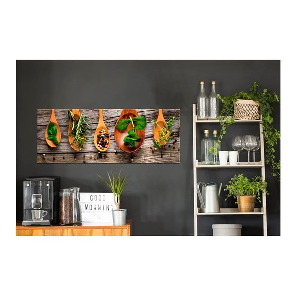 Obraz Styler Glasspik Kitchen Wooden Spoons, 30x80 cm-image-2