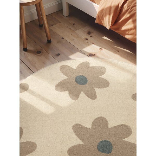 Beżowy dywan dziecięcy ø160 cm Bloomy – Hanse Home-image-2