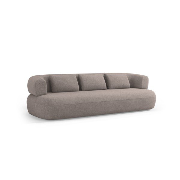 Jasnobrązowa sofa z materiału bouclé 226 cm Jenny – Micadoni 