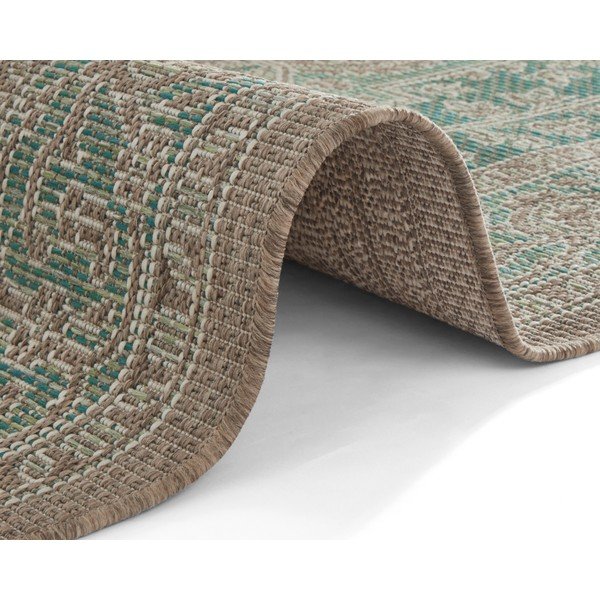 Zielono-beżowy dywan odpowiedni na zewnątrz NORTHRUGS Anjara, 160x230 cm-image-3