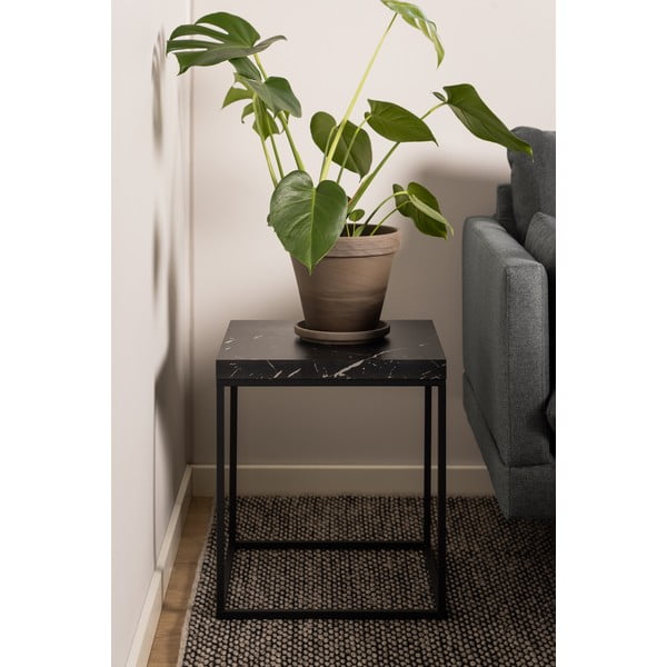 Stolik z blatem w dekorze marmuru 40x40 cm Barossa – Actona-image-1