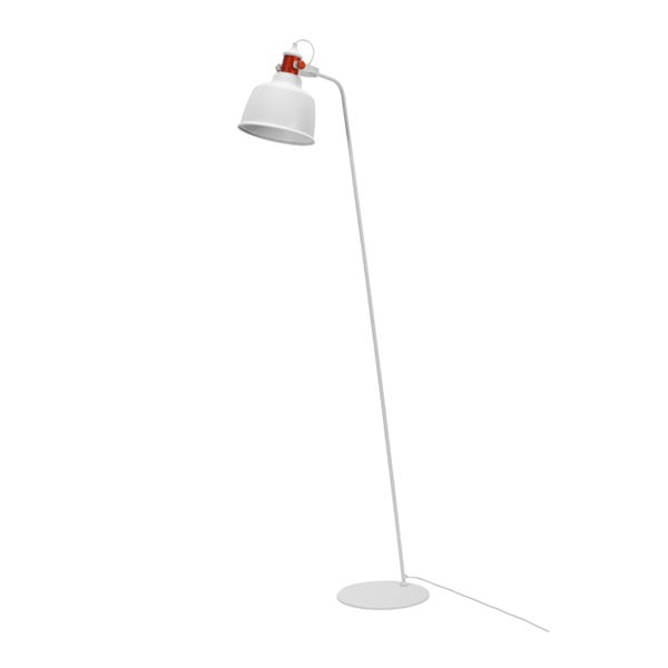 Biała lampa stojąca Garageeight Etel