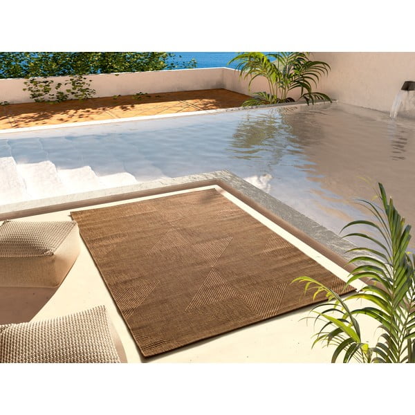 Brązowy dywan odpowiedni na zewnątrz 160x230 cm Guinea Natural – Universal-image-1