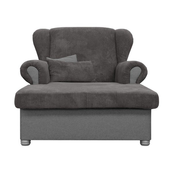 Szarobrązowy sztruksowy szezlong Lord – Ropez-image-2