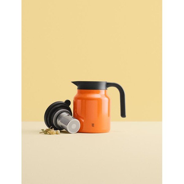 Pomarańczowy dzbanek termos ze stali nierdzewnej 900 ml Therm-It – RIG-TIG-image-1