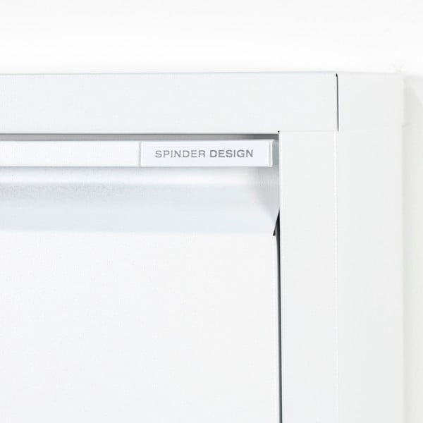 Biała metalowa uchylna szafka na buty 50x169x15 cm Billy – Spinder Design-image-4
