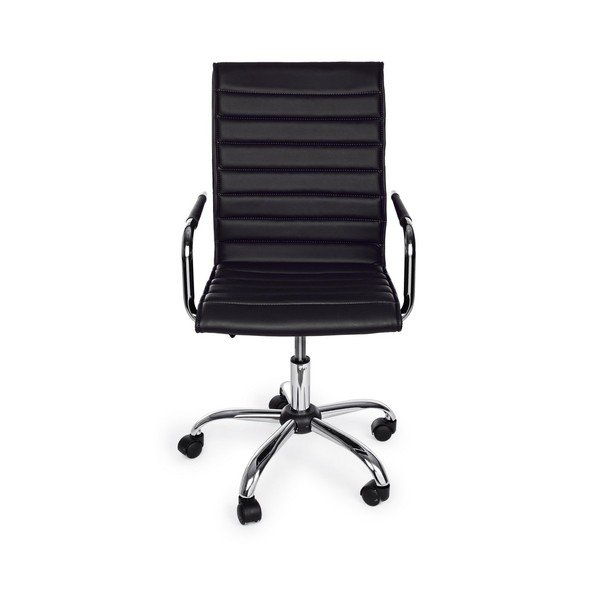 Czarne krzesło biurowe z imitacji skóry Perth – Yes Everyday-image-2