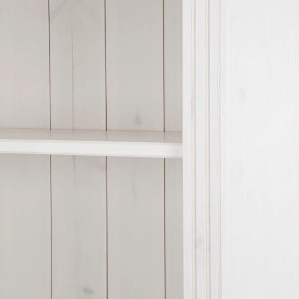 Biały regał z litego drewna sosnowego 74x223x37 cm Anita – Støraa-image-3