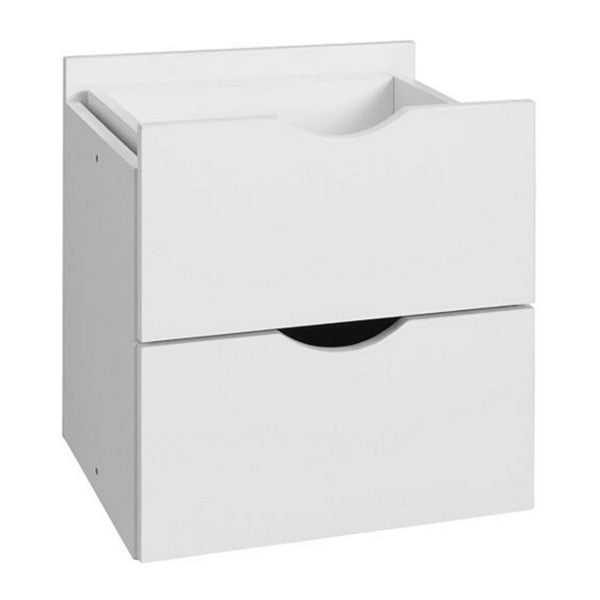 Biała podwójna szuflada do regału Støraa Kiera, 33x33 cm