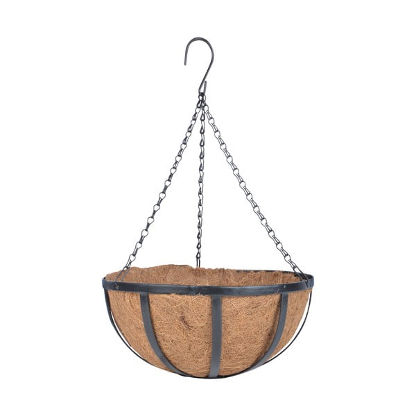 Koszyk wiszący z doniczką z włókna kokosowego Esschert Design Gordes, ⌀ 35,5 cm