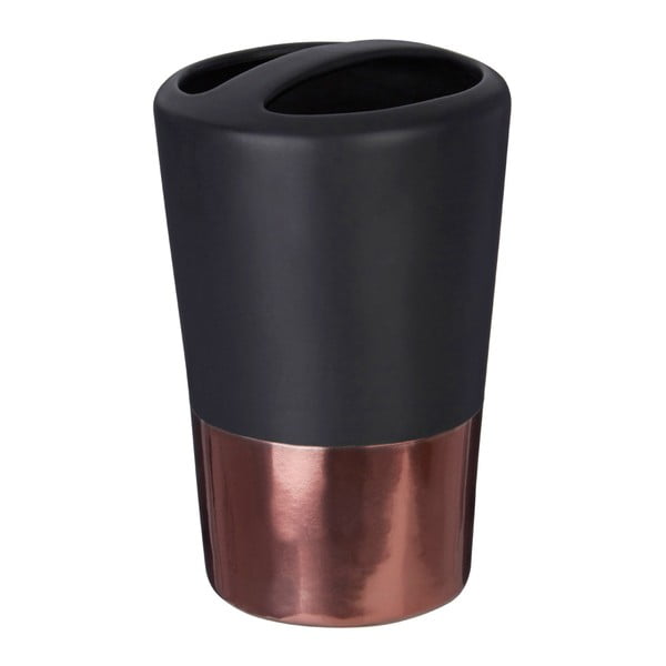 Czarny kubek na szczoteczki Premier Housewares Alpha