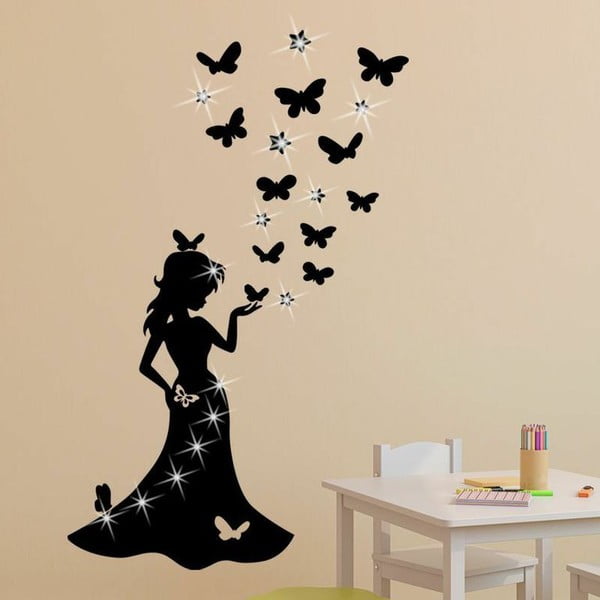 Naklejka Swarovski Elements Princess and Butterflies