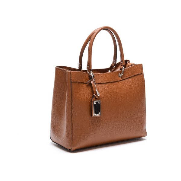 Skórzana torebka Carla Ferreri 168 Cognac-image-2