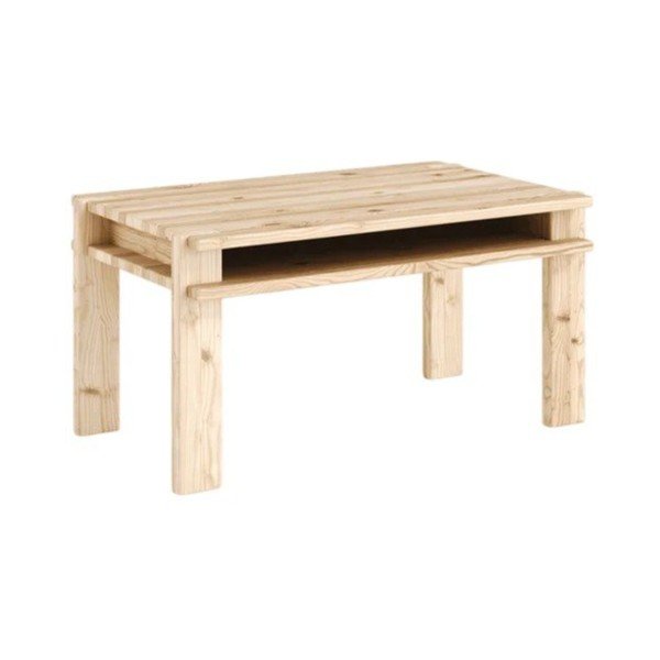 Stolik z litego drewna sosnowego w jasnym naturalnym kolorze 50x80 cm Tuck – Karup