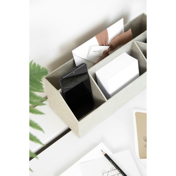 Kartonowy organizer na artykuły papiernicze Elisa Canvas Paper Laminate – Bigso-image-4