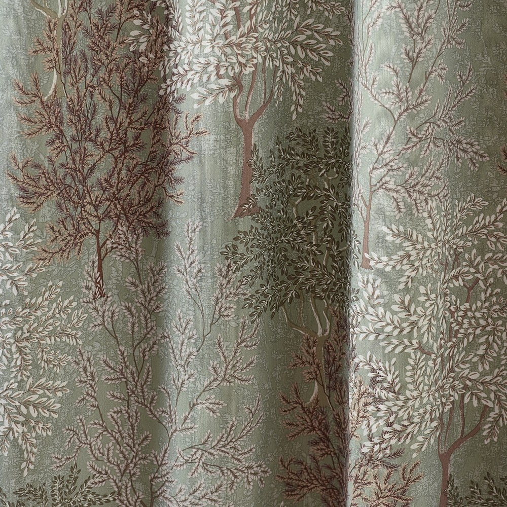 Zielone zasłony zestaw 2 szt. 168x137 cm Woodland Trees – Catherine Lansfield (zdjęcie 4)