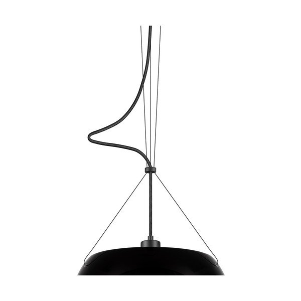 Czarna błyszcząca lampa wisząca Sotto Luce MYOO Elementary-image-1