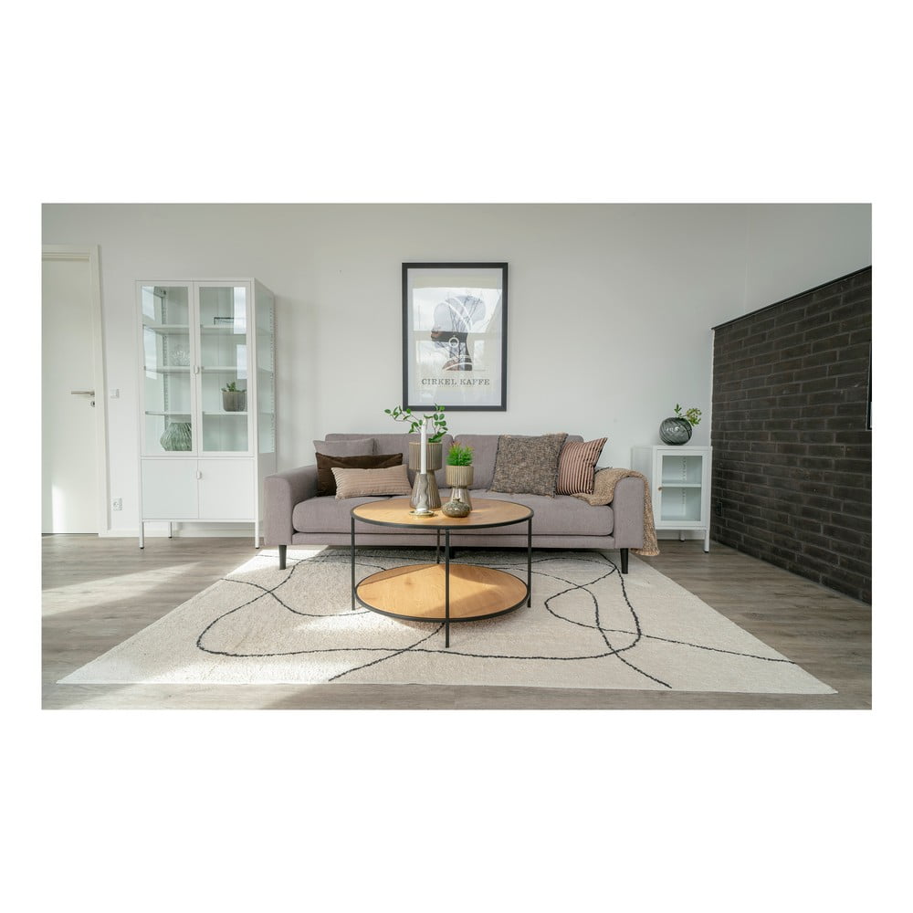 Okrągły stolik z blatem w dekorze dębu ø 80 cm Vita – House Nordic (zdjęcie 5)